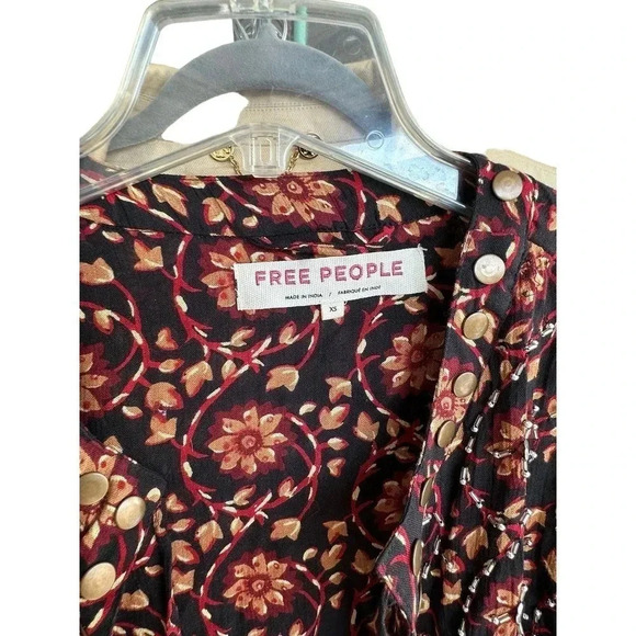 Free People Women's Malia Embellished Floral Babydoll Jacket Size XS - Picture 2 of 5